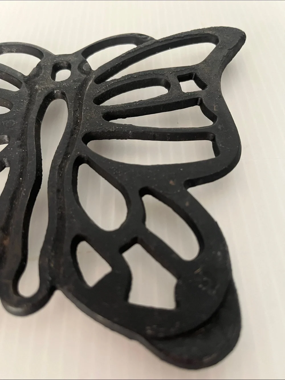 Vintage Cast Iron Butterfly Trivet/ Wall Decor